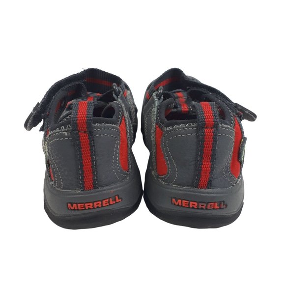MERRELL Hydro Water Sandal Gray & Red Toddler Boys Size 11 M - Picture 6 of 12